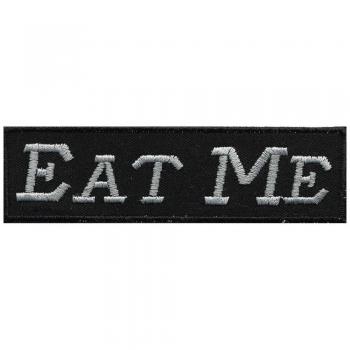 Aufnäher - Eat me - 01923 - Gr. ca. 10 x 2,5 cm - Patches Stick Applikation