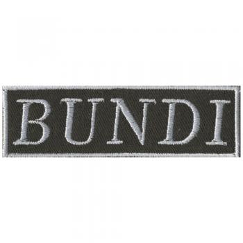 AUFNÄHER - BUNDI - Gr. 9cm x 2cm (03198) Stick Wappen Applikation Patches