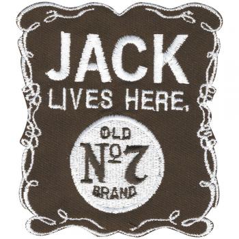 Aufnäher - JACKE LIVES HERE - 06136 - Gr. ca. 7,5 x 8,5 xm - Patches Stick Applikation