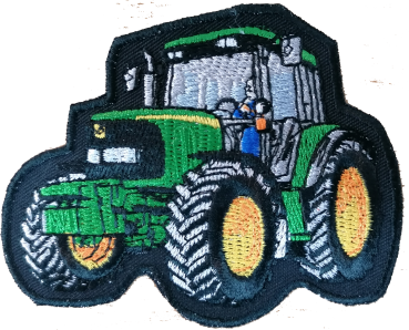 Aufnäher - Traktor Grün - 04895 - Gr. ca. 9 x 7cm - Patches Stick Applikation
