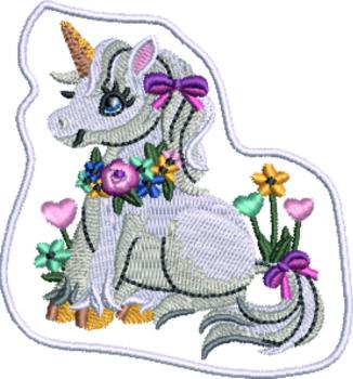 Aufnäher Patches Einhorn Unicorn Gr. ca. 7,5 x 7,5 cm  00504