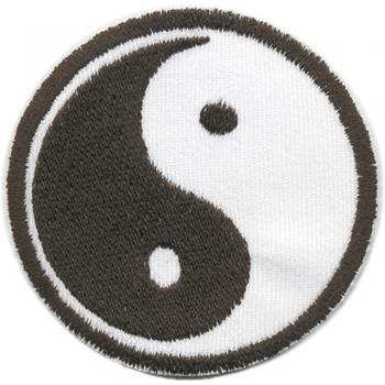 Aufnäher - Ying Yang - 04086 - Gr. ca. 7 cm - Patches Stick Applikation