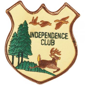 Aufnäher - Indenpendence Club - 04505 - Gr. ca. 9 x 7,5 cm - Patches Stick Applikation