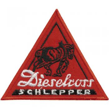 AUFNÄHER - Dieselross Schlepper - 01921 rot - Gr. ca. 10 x 8,5 cm - Patches Stick Applikation