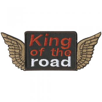 Aufnäher - King of the Road - 03031 - Gr. ca. 11 x 4,5 cm - Patches Stick Applikation
