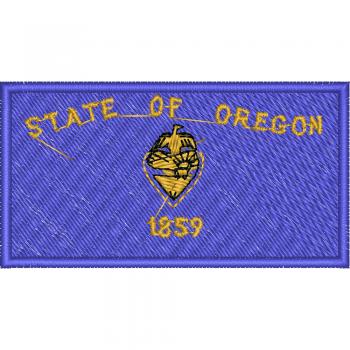 AUFNÄHER - USA - Oregon - 05587 - Gr. ca. 8 x 5 cm - Patches Stick Applikation