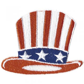 Aufnäher - USA Hut Hat - 03056 - Gr. ca. 8,5 x 6 cm