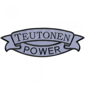 Rückenaufnäher - Teutonen Power - 07352 - Gr. ca. 37 x 13 cm - Patches Stick Applikation