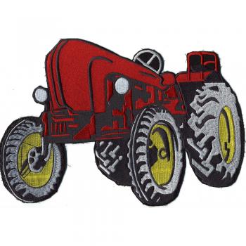 Rückenaufnäher - Traktor Diesel - 07451 rot - Gr. ca. 28 x 21 cm - Patches Stick Applikation