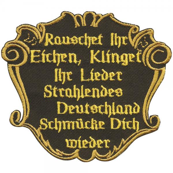 AUFNÄHER - strahlendes Deutschland ....  - 01792 - Gr. ca. 10 x 8,5 cm - Patches Stick Applikation