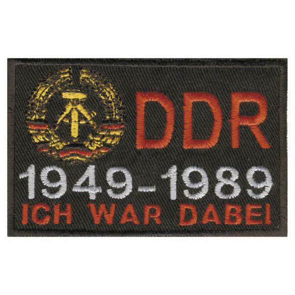 AUFNÄHER - DDR - Ich war dabei - 04389 - Gr. ca. 9 x 5,5 cm - Patches Stick Applikation