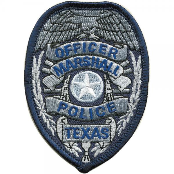 AUFNÄHER - Officer Marshal Police Texas - 04411 - Gr. ca. 6,5 x 8,5 cm - Patches Stick Applikation