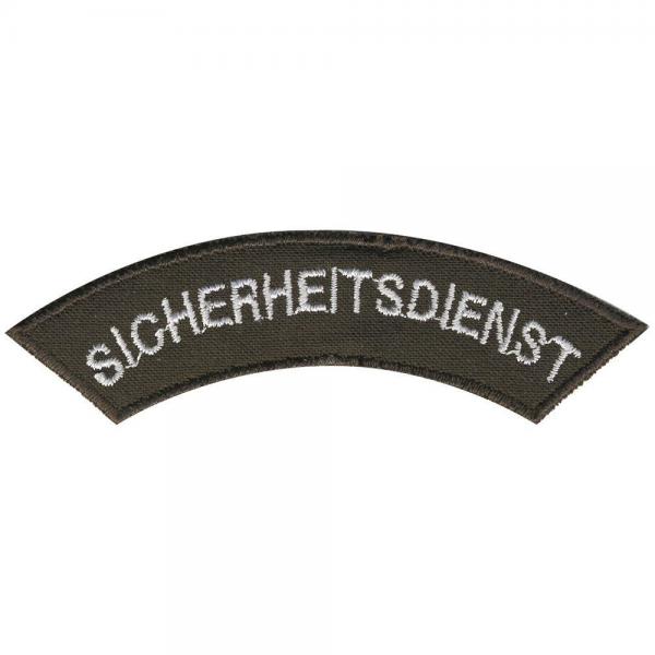 AUFNÄHER - SICHERHEITSDIENST - 06003 - Gr. ca. 8 x 2 cm - Patches Stick Applikation