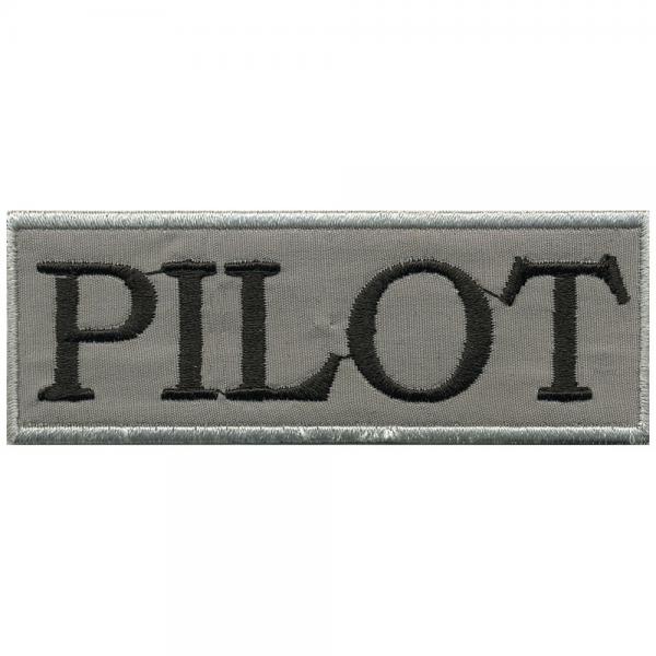 UFNÄHER "PILOT" NEU Gr. ca. 9cm x 3,5cm (06028) Stick Patches Applikation Abzeichen Emblem Aufbügler Militär Military