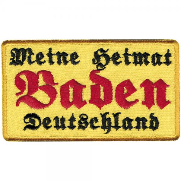 AUFNÄHER - Baden - 00066 - Gr. ca. 9,5 x 5,5 cm - Patches Stick Applikation
