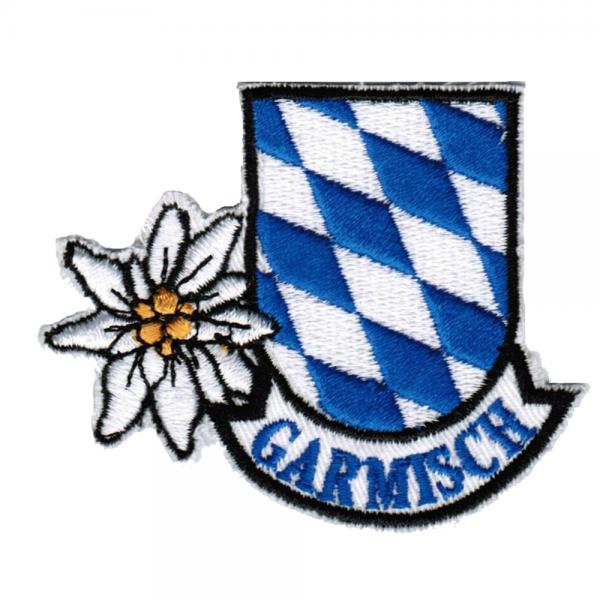 AUFNÄHER - Garmisch - Bayern  - 02908 - Gr. ca. 8,5 x 6 cm - Patches Stick Applikation