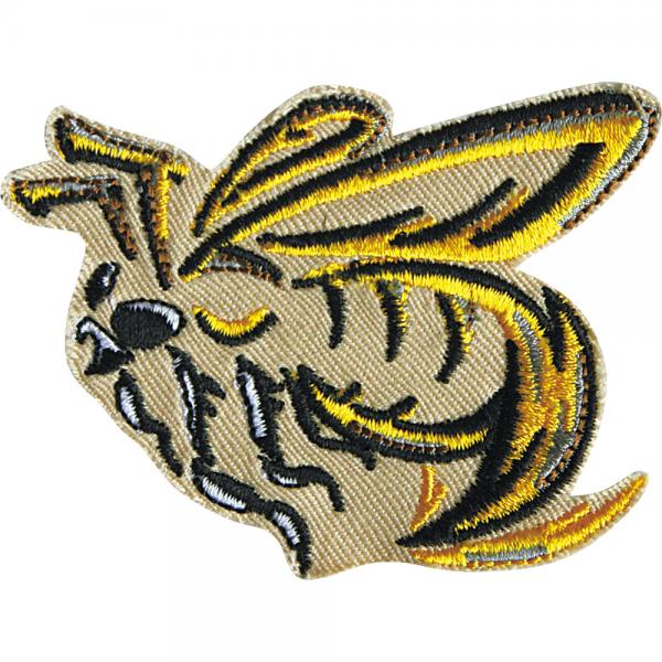 AUFNÄHER - Bee Biene - 00765 - Gr. ca. 7 cm x 6 cm - Patches Stick Applikation Bügel-Emblem