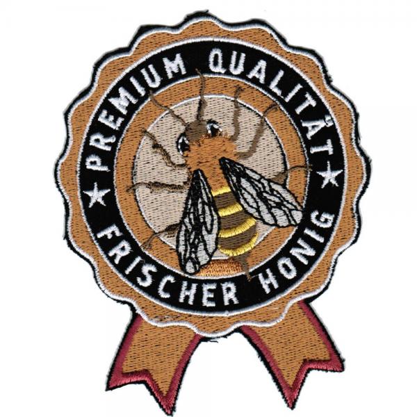 AUFNÄHER - Frischer Honig - 02978 - Gr. ca. 9,5 cm x 12 cm - Patches Stick Applikation Bügel-Emblem