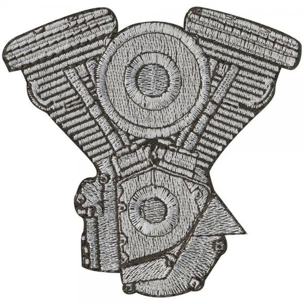 AUFNÄHER - Getriebe - 06015 - Gr. ca. 10 x 9,5 cm - Patches Stick Applikation