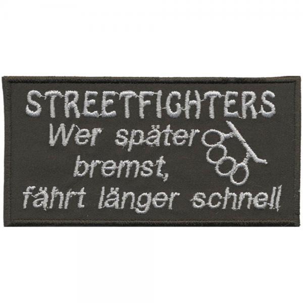 AUFNÄHER - Streetfighters... - 06038 - Gr. ca. 10,5 x 5 cm - Patches Stick Applikation