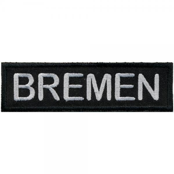 Großer AUFNÄHER - Bremen - 00024 - Gr. ca 11,5 cm x 3,25 cm  - Patches Stick Applikation
