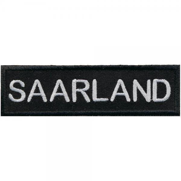 AUFNÄHER - SAARLAND - 00027 - Gr. ca. 11,5 x 3,5 cm - Patches Stick Applikation