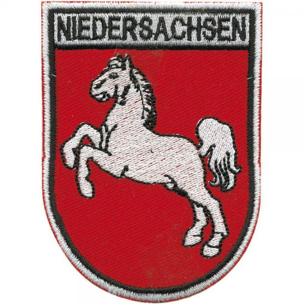 AUFNÄHER - Niedersachsen - 00448 - Gr. ca. 6,5 x 8,5 cm - Patches Stick Applikation