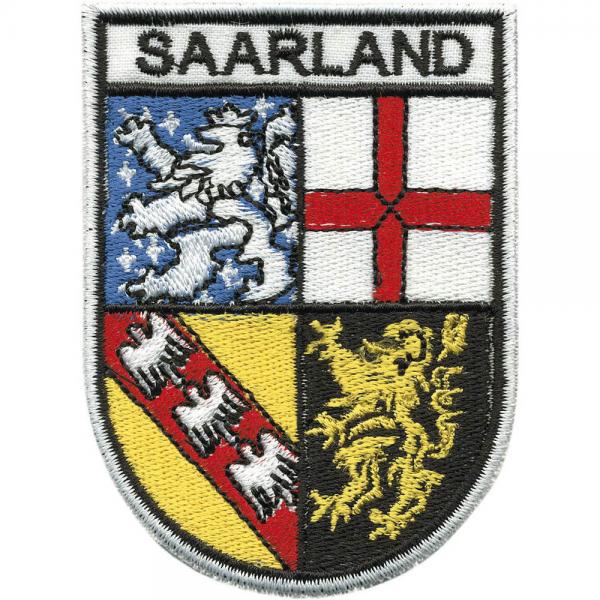 AUFNÄHER - Saarland - 00463 - Gr. ca. 6 x 8,5 cm - Patches Stick Applikation