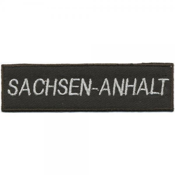 AUFNÄHER - Aufbügler - Sachsen Anhalt - 04021 - Gr. ca. 11,5 x 3 cm - Patches Stick Applikation