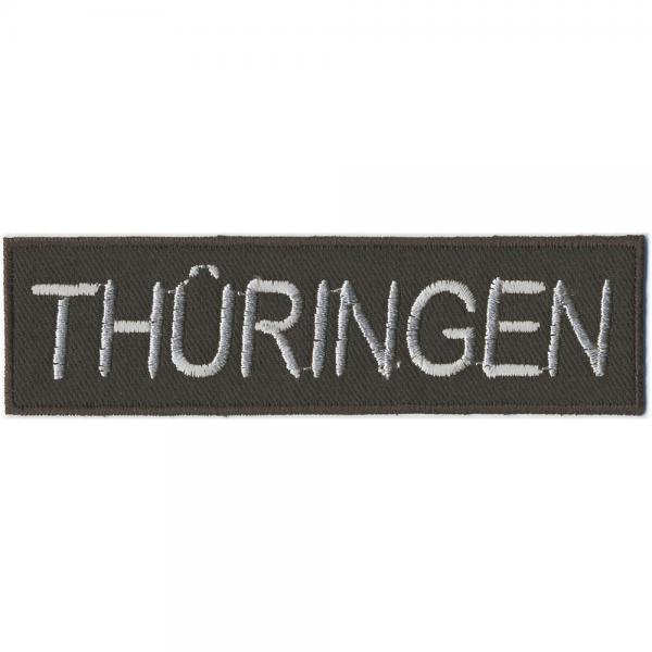 Aufnäher Applikation Button Patches Stick mit hochwertiger Einstickung - Thüringen - 04023 - Gr. ca.11,5 x 3cm