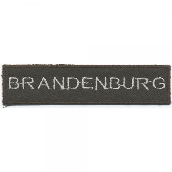 AUFNÄHER - Brandenburg - 04024 - Gr. ca. 11,5 x 2,5 cm - Patches Stick Applikation