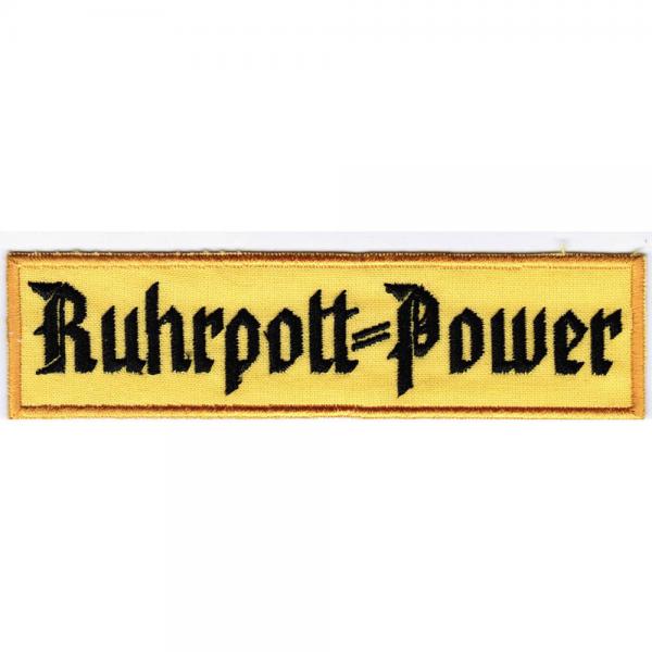 AUFNÄHER - Aufbügler - Dortmund Ruhrpottpower - 20611 - Gr. ca. 12,7 x 3,2 cm - Patches Stick Applikation