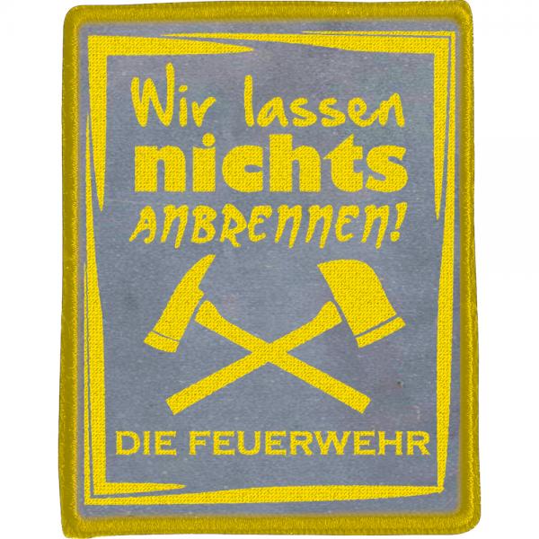 Aufnäher - Feuerwehr - 04848 - Gr. ca.  6,5 x 8,5 cm -  Applikation edles Stick-Emblem