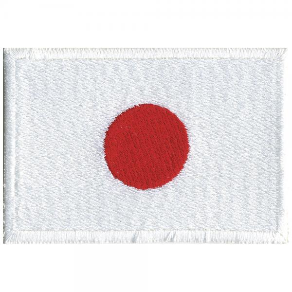 AUFNÄHER "Flagge JAPAN" NEU Gr. ca. 8cm x 5cm (20418) Patches Stick Applikation