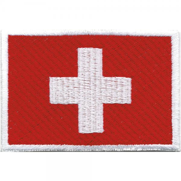 Aufnäher - Flagge Fahne Schweiz - 21455 -  Gr. ca. 80x50mm