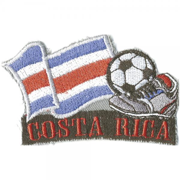 AUFNÄHER - Fußball - Costa Rica - 77910 - Gr. ca. 8 x 5 cm - Patches Stick Applikation