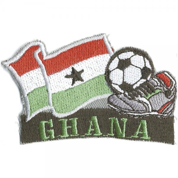 AUFNÄHER - Fußball - Ghana - 77915 - Gr. ca. 8 x 5 cm - Patches Stick Applikation