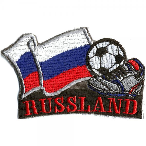 AUFNÄHER - Fußball - Russland - 77928 - Gr. ca. 8 x 5 cm - Patches Stick Applikation