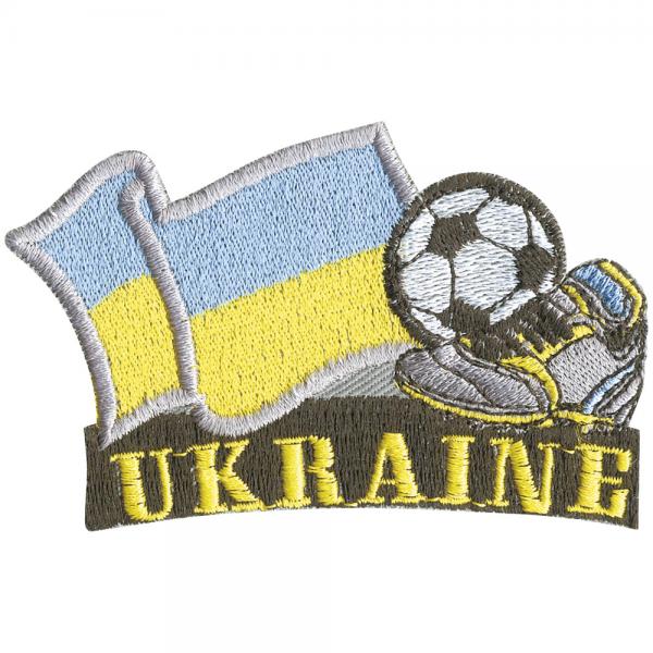 AUFNÄHER - Fußball - Ukraine - 77935 - Gr. ca. 8 x 5 cm - Patches Stick Applikation