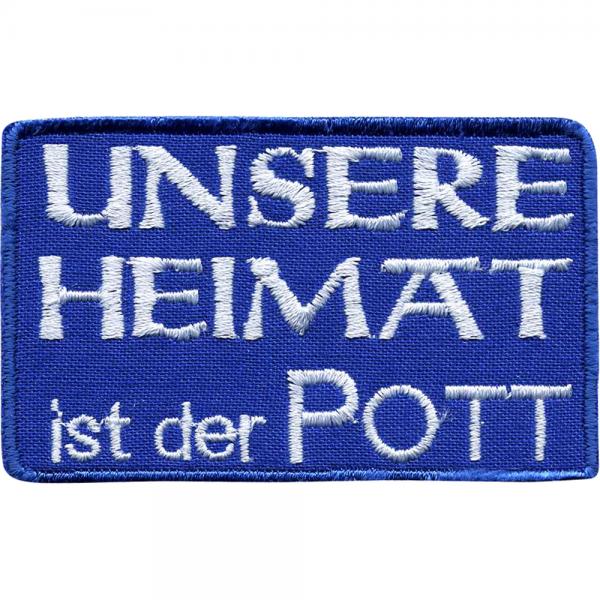 Aufnäher Patches Applikation Wappen - Heimat der Pott - 00612 - ca. 7,5 x 4,5 cm