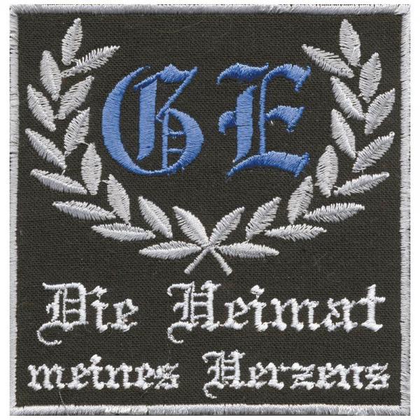 Aufnäher Abzeichen - (Gelsenkirchen) GE - Die Heimat meines Herzens - Gr. ca. 8cm x8cm (03213)