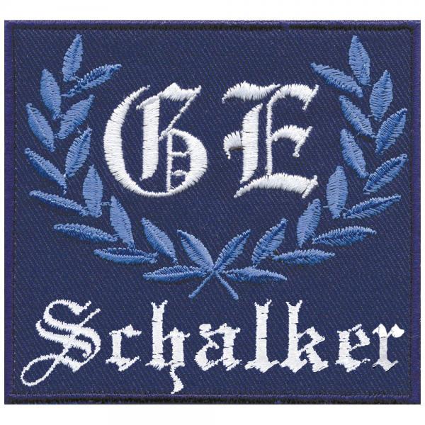 AUFNÄHER - GE - Schalker - 03214 - Gr. ca. 8 x 8 cm - Patches Stick Applikation