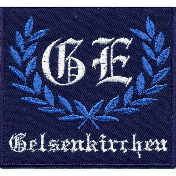 AUFNÄHER - GE - Gelsenkirchen - 03223 - Gr. ca. 8,5 x 8 cm - Patches Stick Applikation