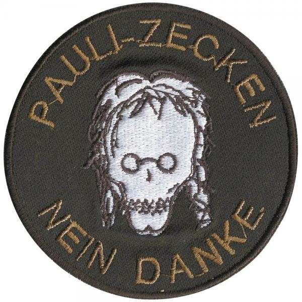 AUFNÄHER - Pauli Zecken Nein Danke - 06140 - Gr. ca. 8 cm - Patches Stick Applikation