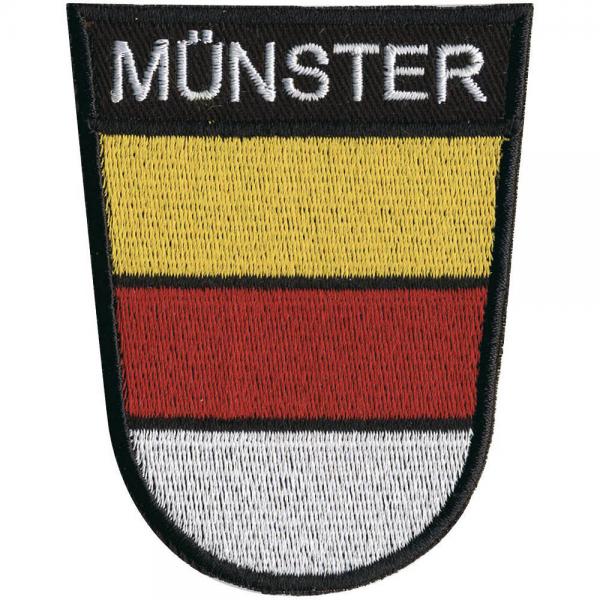 AUFNÄHER - Münster - 00049 - Gr. ca 8 x 6 cm  - Patches Stick Applikation