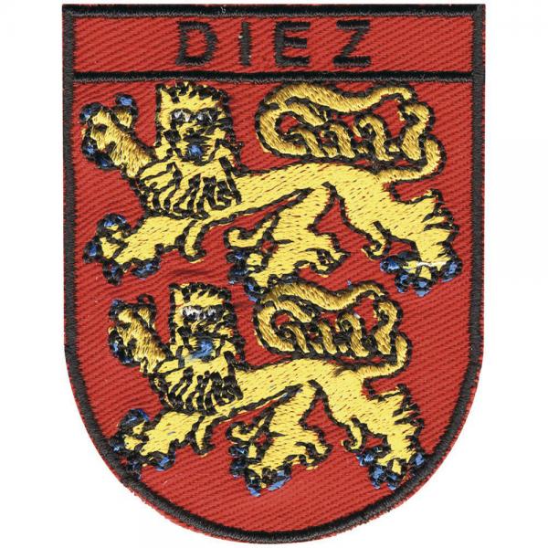 AUFNÄHER - Wappen - Diez - 00363 - Gr. ca. 5,5 x 7 cm - Patches Stick Applikation