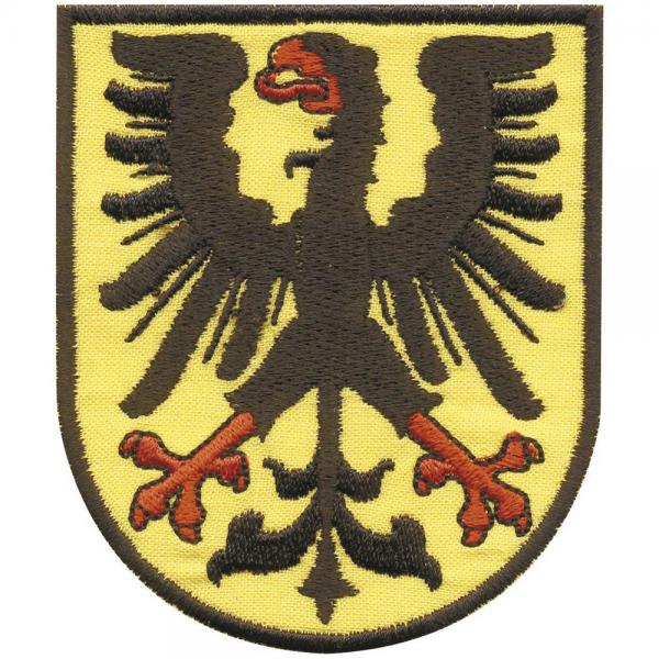 AUFNÄHER - Wappen - Dortmund Adler - 00403 - Gr. ca. 7 x 8,5 cm - Patches Stick Applikation