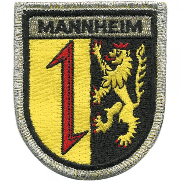 AUFNÄHER - Wappen - Mannheim - 00444 - Gr. ca. 5 x 7 cm - Patches Stick Applikation