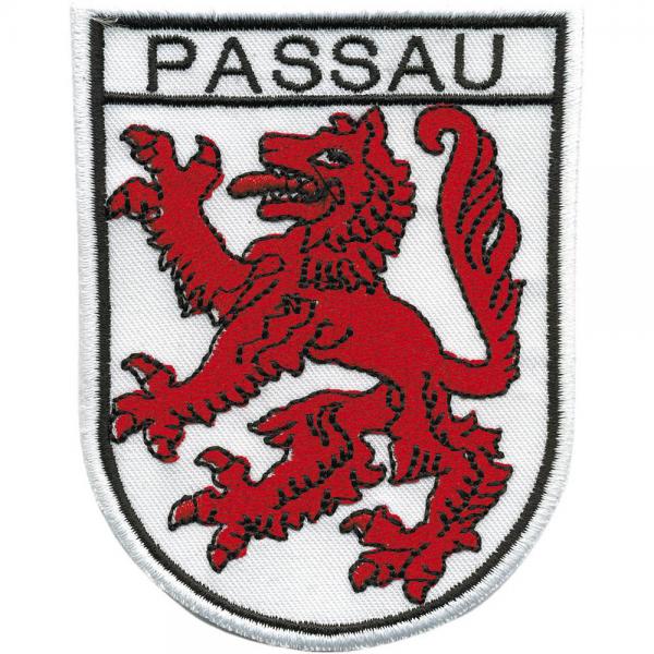 AUFNÄHER - Aufbügler - Wappen - Passau - 00456 - Gr. ca. 7,5 x 9 cm - Patches Stick Applikation