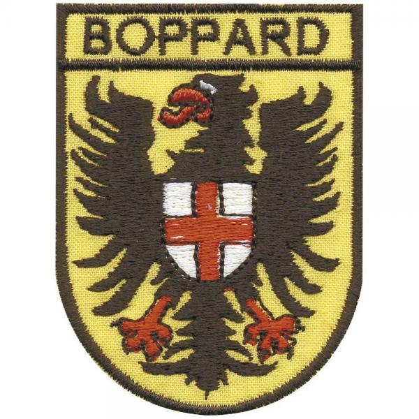 AUFNÄHER - Wappen - BOPPARD - 00490 - Gr. ca. 5,5 x 7,5 cm - Patches Stick Applikation